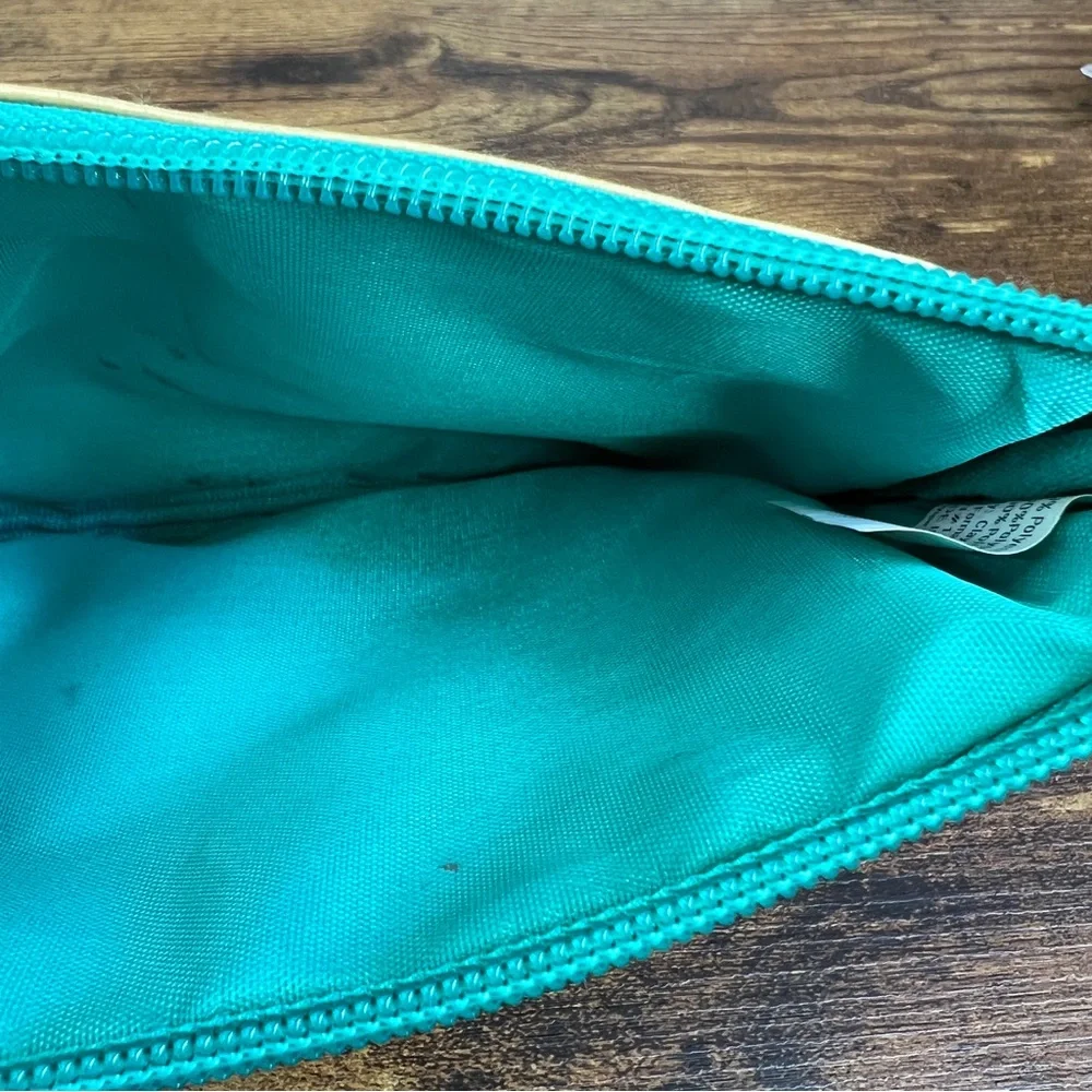 Hello Gorgeous Turquoise & Gold Makeup Bag